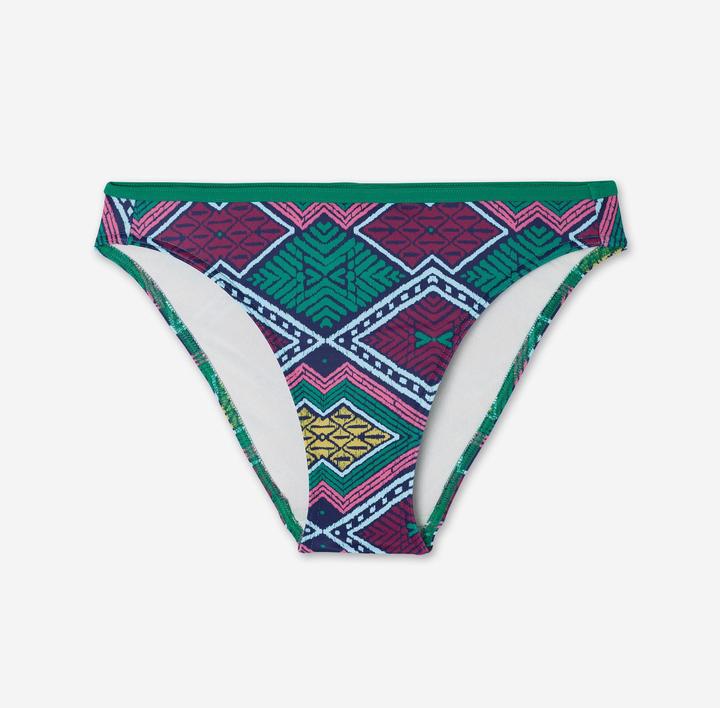 Olaian Bikini-Hose Damen Surfen Nina Keyshot Sangria grün (40, 42)