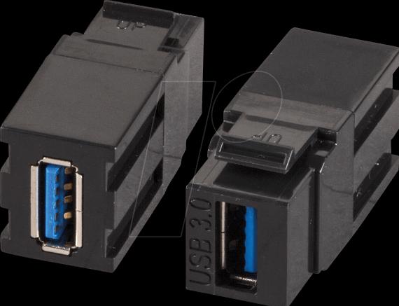 Actual product image Tecline EFB-Elektronik EFB Keystone Mounting Adapter USB3.0 A (Keystone module)
