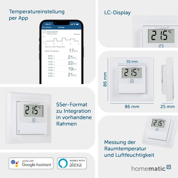 Produktbild HomeMatic Temperatur- & Luftfeuchtigkeit Sensor