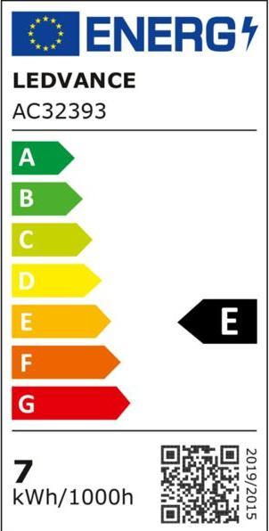 Label énergétique Osram Base Led Classic A (E27, 6.50 W, 806 lm, 10 x, E)