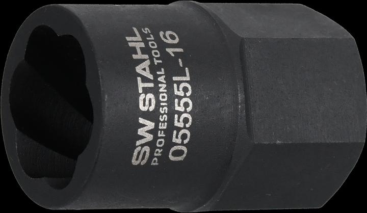 Immagine prodotto SW-Stahl Inserto per scanalatura a spirale in acciaio SW da 3/8 di pollice, esagono esterno da 16 mm (16 mm)