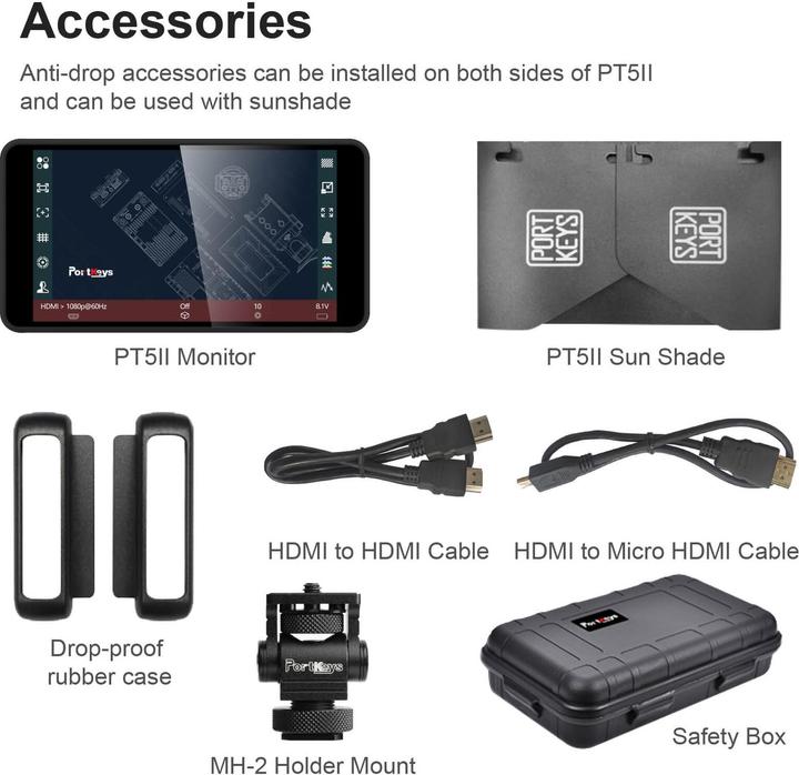 Image du produit Portkeys PT5 II (5", Full HD)