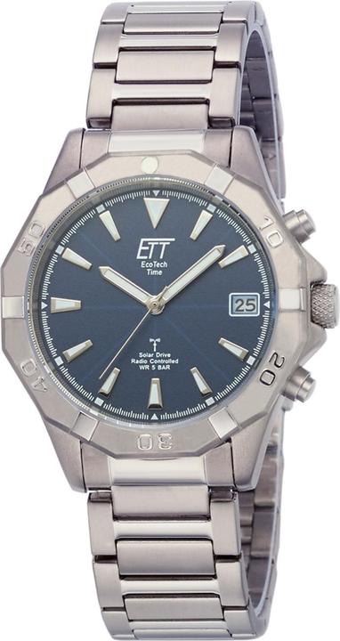 Produktbild ETT EGT-11356-20M Solar Drive Funkuhr RC Alaska Titanium Herrenuhr (Funkuhr, 41 mm)