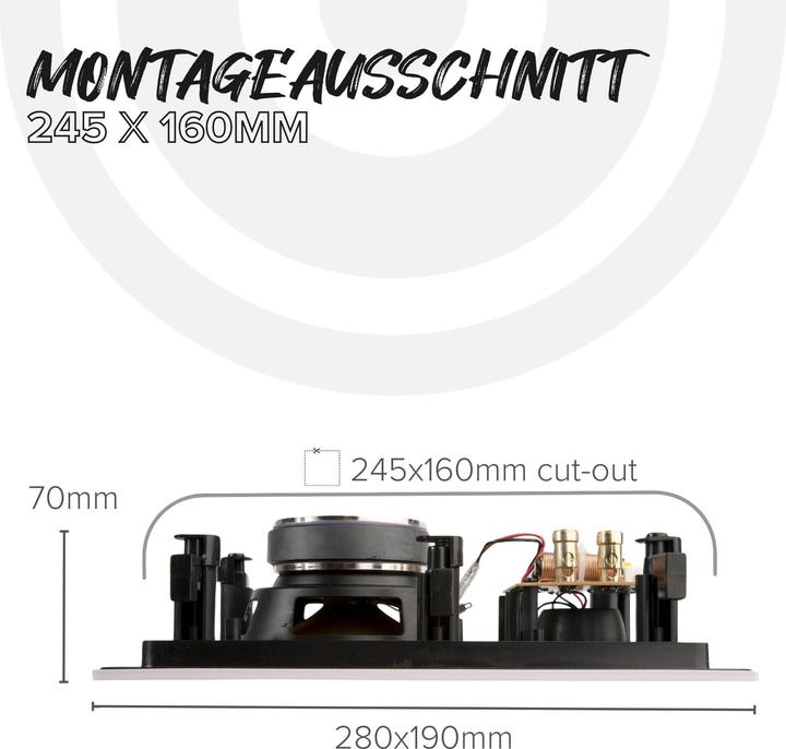 Actual product image Artsound HPRE650, rechth. inbouw HAPPI LS, 85W, wit