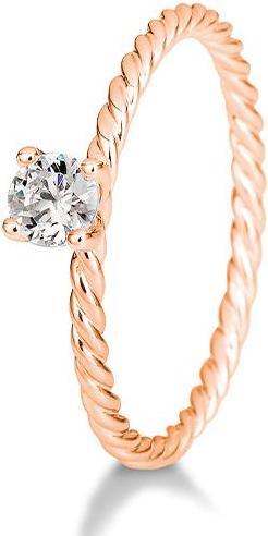 Breuning Verlobungsring Kordel (57, 585/14 K Gold)