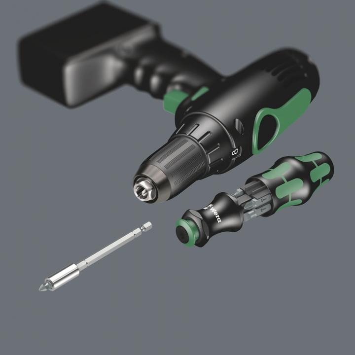 Actual product image Wera Kraftform Kompakt 28 B (slot 1 x 5.5 x 25 mm, PH2X 25mm, PH1 x 25 mm, slot 1.2 x 6.5 x 25 mm, PZ 1 x 25, Pz2x25mm)