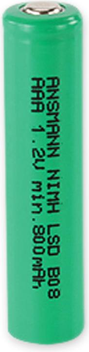 Actual product image Ansmann LSD AAA 800mAh NiMH Flat Top (1 pcs., AAA, 800 mAh)