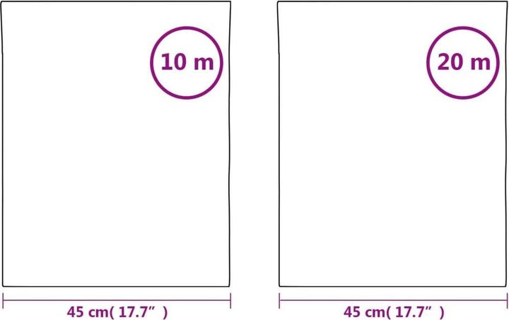 Produktbild VidaXL Fensterfolien 3 Stk. Statisch Matt Transparent PVC (45 x 1000 cm)