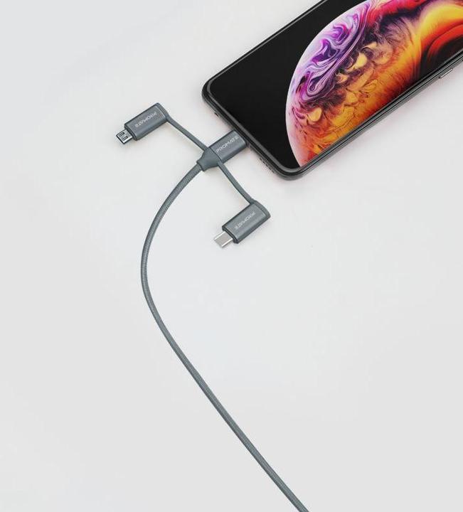 Produktbild ProMate PentaPower Grey 6 in 1 Multikabel