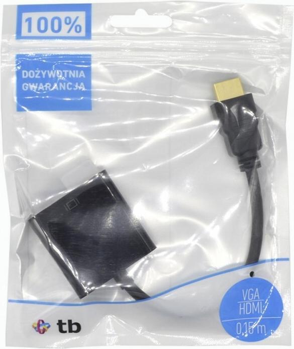 Produktbild Lenovo HDMI M-F-VGA-Adapter 15 cm. (AKXVAHMVGAF15) (HDMI, 15 cm)