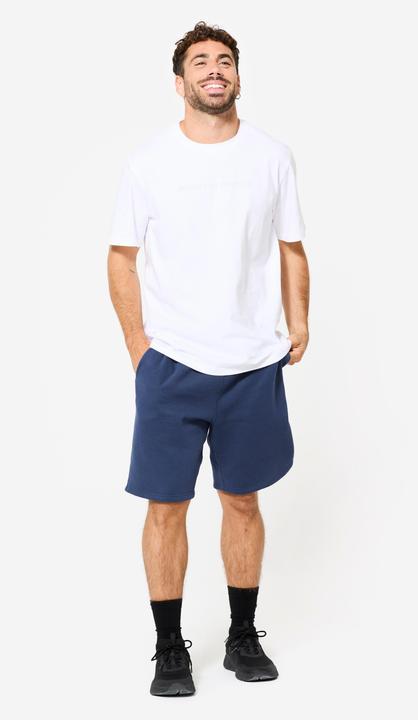 Produktbild Domyos Shorts Herren Baumwollgewebe mit Taschen - dunkelblau (L)