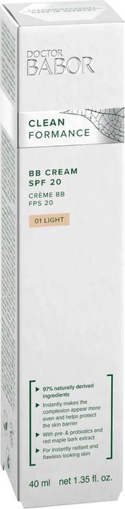 Actual product image Babor DOCTOR CLEANFORMANCE BB Cream 01 Light SPF 20 (01 Light)