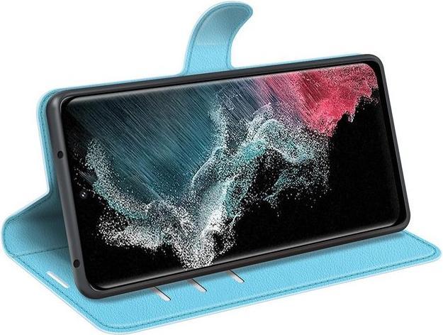Actual product image MU Classic Litchi Leather Bookcover Series (Samsung Galaxy S23 Ultra)