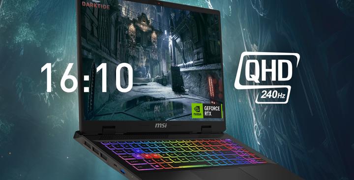 Actual product image MSI Sword 16 HX RTX 4060 (16", Intel Core i7-14700HX, 16 GB, 1000 GB, CH)