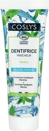 Coslys Erfrischende BIO-Zahnpasta Menthol Fluoridfrei - 100g -