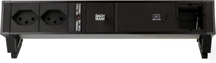 Image du produit Bachmann Prises de table DESK2 2x T13 1x USB C 60W 1x Vide, Sw (2 x, Type 13, 0.20 m)