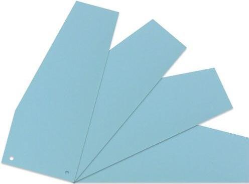 Actual product image Niceday Divider strips Office Depot Blank 10.5 x 24 cm Blue Manila cardboard