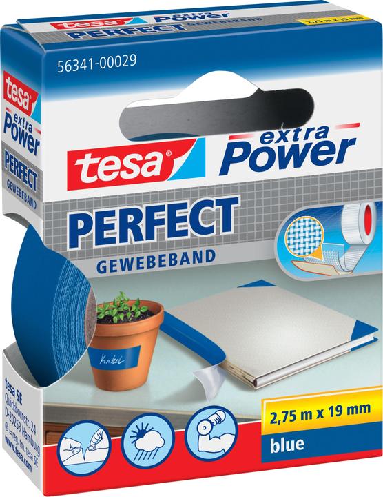 Actual product image tesa EXTRA POWER PERFECT fabric tape, fabric-reinforced duct tape (19 mm)