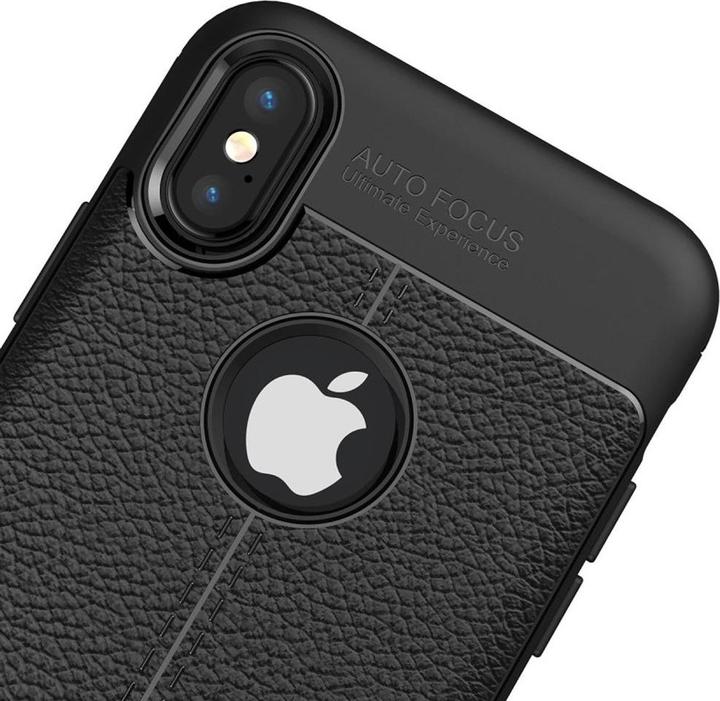 Produktbild König Design Apple iPhone X / 10 Handy Hülle Schutz Case Back Cover Silikon Bumper Schwarz (Apple iPhone X)