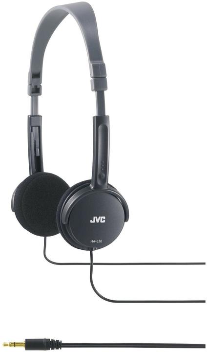Produktbild JVC HA-L50 Stereokopfhörer, schwarz (keine Geräuschunterdrückung, Kabelgebunden)