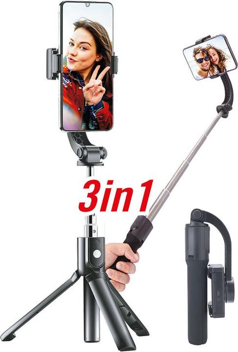 Produktbild Easypix GoXtreme GS1 1-AXIS Selfie Gimbal für Smartphone (Smartphone, Actionkamera, 0.30 kg)