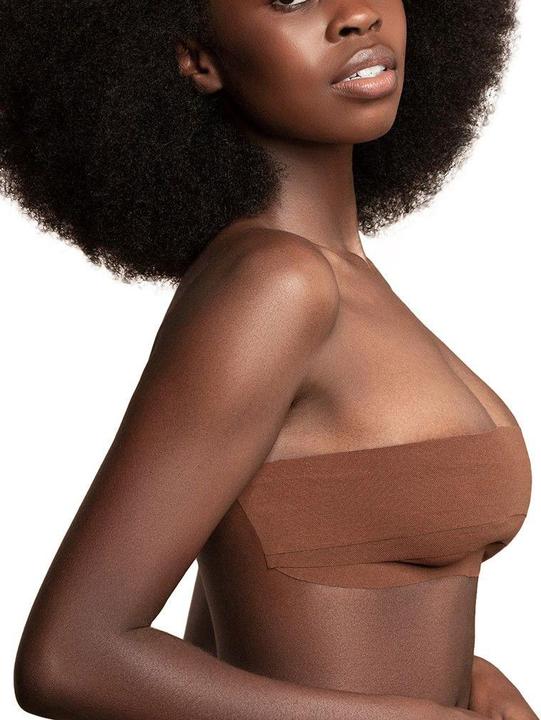 Image du produit Bye Bra Ruban De Corps 5m X 6,5 cm + 3 Paires De Cache-Tétons En Satin Marron Foncé (Une unité par pack, Taille unique)