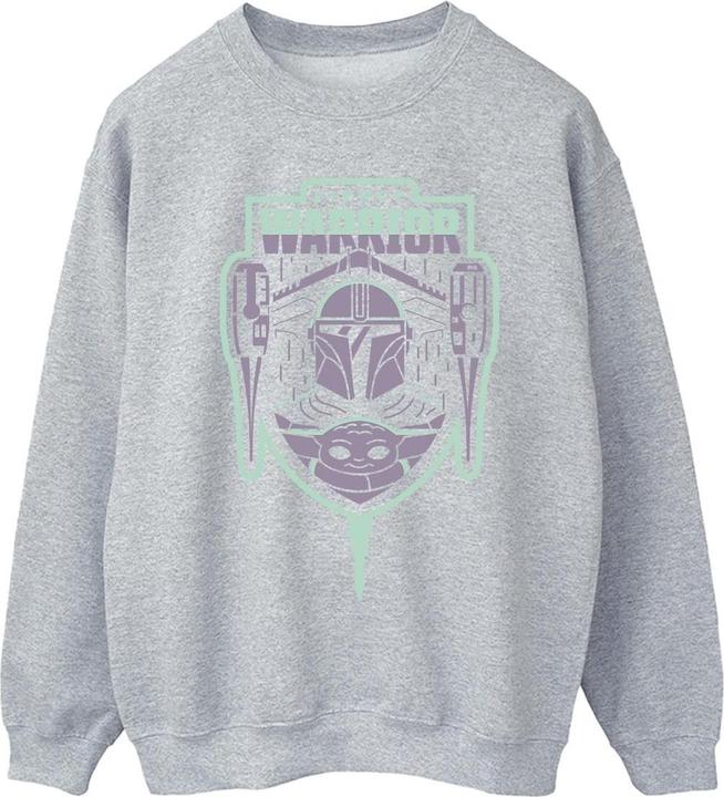 Star Wars The Mandalorian Fierce Warrior Patch Sweatshirt (S)
