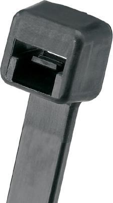 Produktbild Panduit PLT4.5S-C0, Nylon, Sort, 11,4 cm, CSA, 39,4 cm, 4,8 mm (Kunststoffkabelbinder, 394 mm, 100 Stk.)