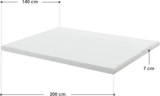 Immagine prodotto Juskys Topper (140 x 200 cm)