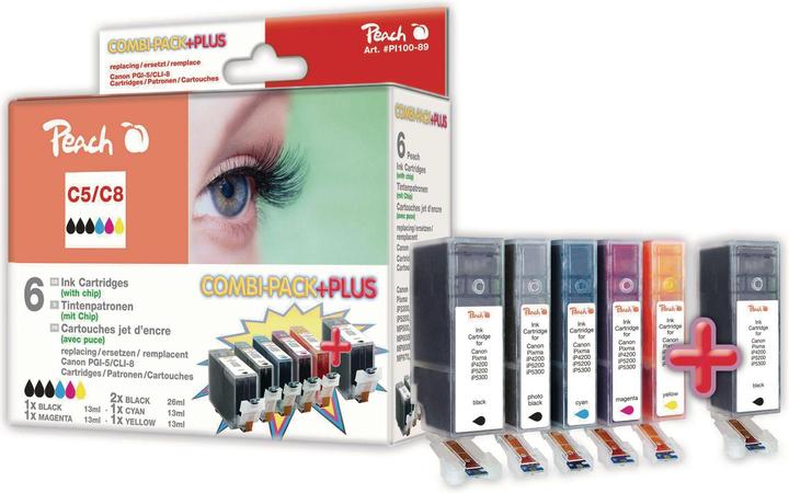 Immagine prodotto Peach Cli-8, Pgi-5 (M, FC, PBK, Y, C)