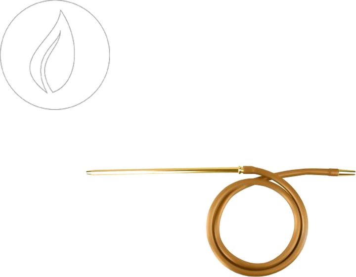 Produktbild Shisha König Mata Leon Silikonschlauch Gold