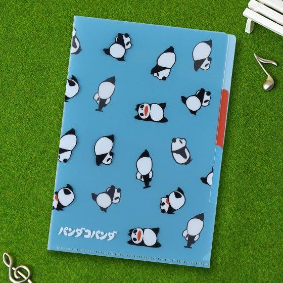 Produktbild Transparente A5-Taschenmappe „Panda und kleiner Panda“ (Rollmappe)