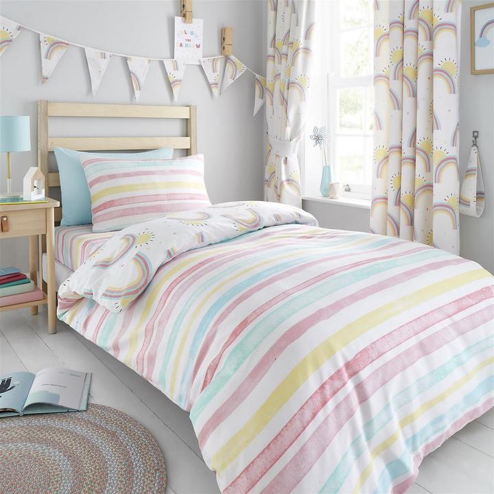 Produktbild Generic Regenbogen und Sonnenschein BettwäscheSet (Duvetbezug, 150 x 120 cm)