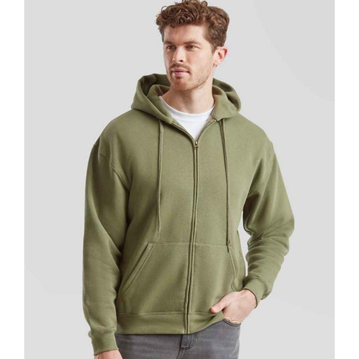 Produktbild Fruit of the Loom Premium Hoodie mit durchgehendem Reissverschluss (L)