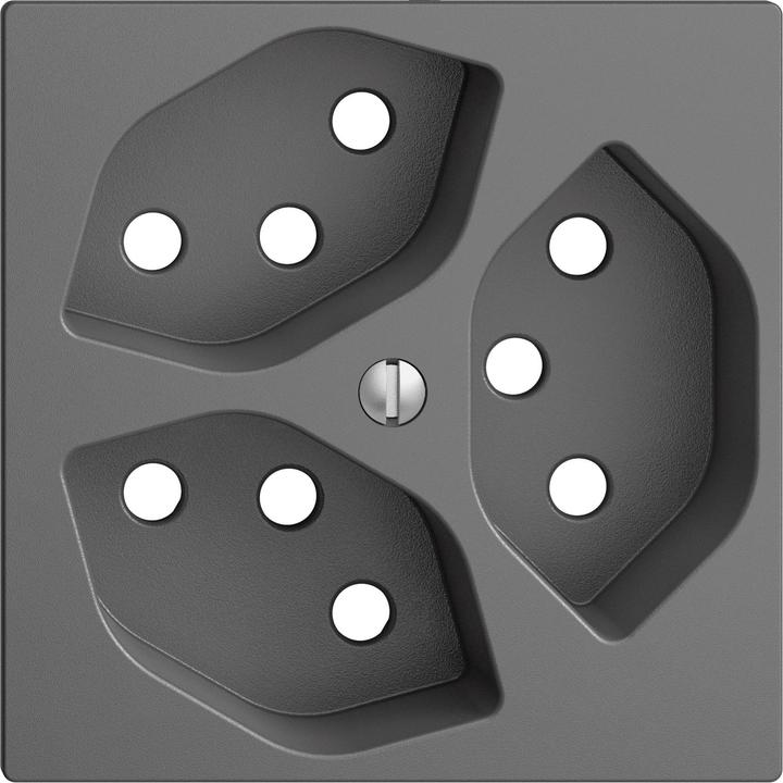 Image du produit Feller Kit de cache prise 3xT13 S K gris foncé