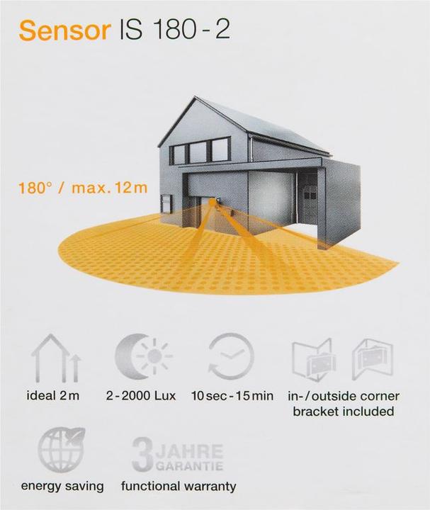 Image du produit Steinel Détecteur de mouvement infrarouge IS 180-2 (12 m)