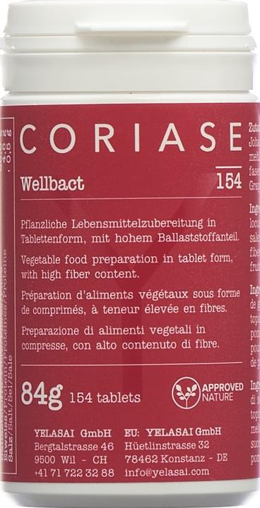 Actual product image Coriase Wellbact Tabl (154 Piece, Pills, 101 g)
