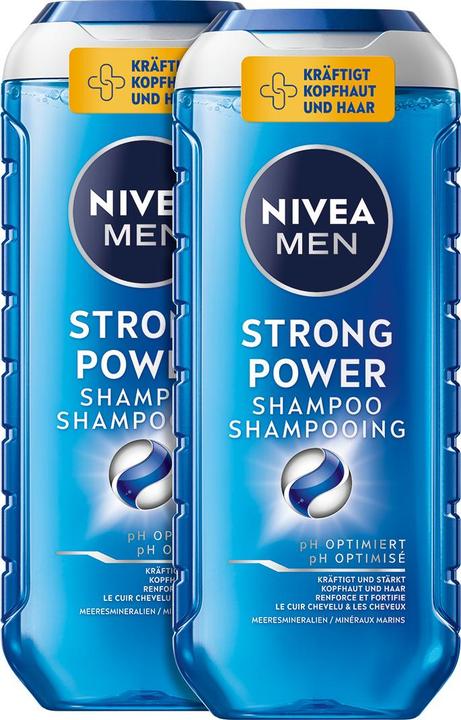 NIVEA MEN Strong Power pH-Optimal Shampoo DUO