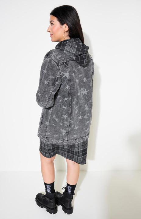 Produktbild Studio Untold Jeansjacke, oversized, Sternen-Print (42, 44)