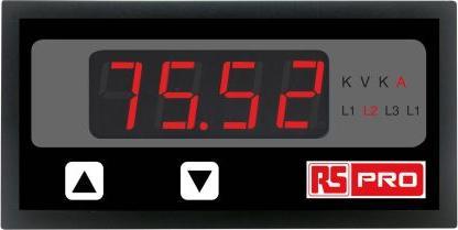 Image du produit Rs Pro Dig Ammeter, 48x96, 3Ph, 40-300V ac/dc