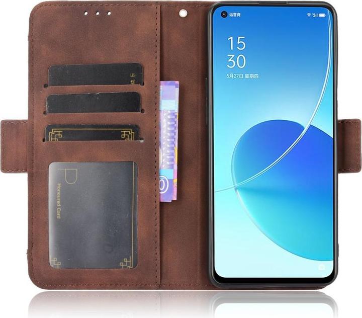 Produktbild Cover-Discount OPPO Reno6 - Etui mit vielen Kartenfächer braun (Oppo Reno 6)