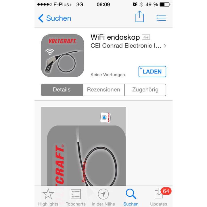 Produktbild Voltcraft Endoskop BS-20 WiFi