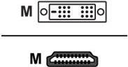 Image du produit Sharkoon HDMI (Typ A) — DVI (1 m, DVI, HDMI)