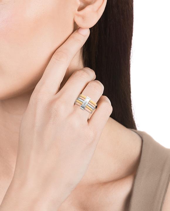 Produktbild Viceroy LuxusnÃ­ tricolor prsten z oceli Chic 75305A01 - Circuit: 52 mm (L)