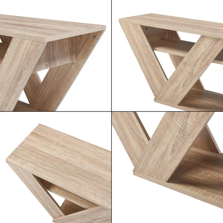 Actual product image En.Casa TV table Nome 110x30x40cm oak look (110 x 30 x 40 cm)