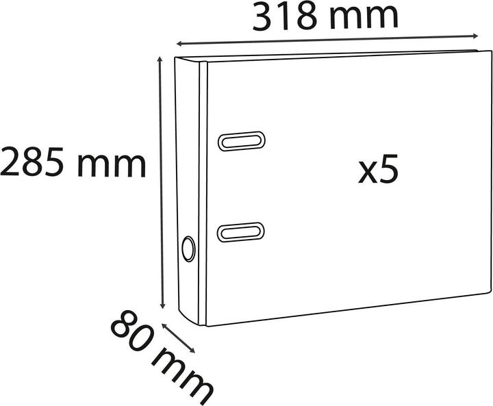 Immagine prodotto Exacompta Cartella (A4, 80 mm, 5 Pezzo/i)