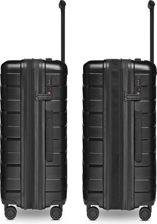 Produktbild Bergpfeil Travel 4-Rollen Kofferset 3-tlg. mit Dehnfalte (228 l, XL (ab 115l))