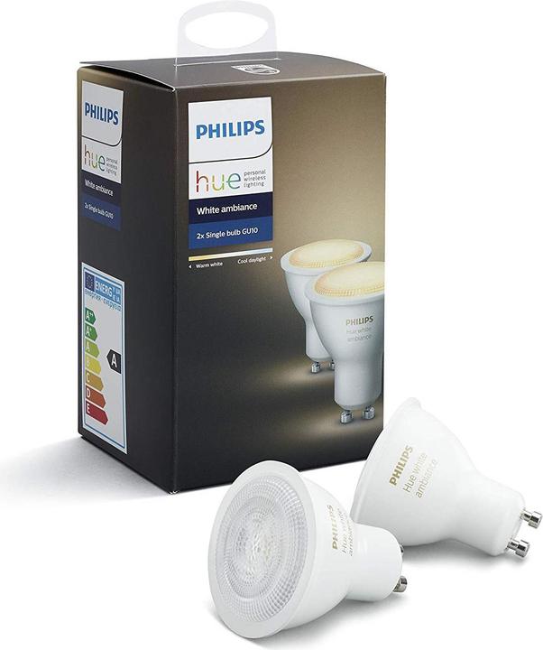 Actual product image Philips Hue White Ambiance (GU10, 5.50 W, 250 lm, 2 x, A)