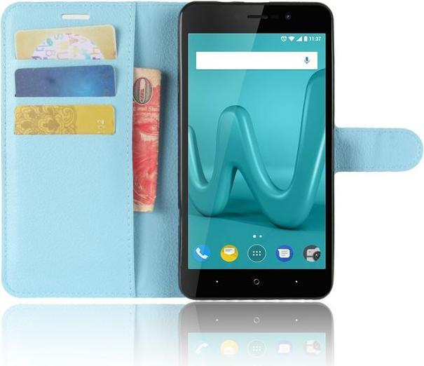 Produktbild MU Classic Magnetische Leder Hülle mit Litchitextur (Wiko Lenny 4 Plus)
