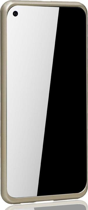 Produktbild König Design Hülle Handy Schutz für Huawei P40 Lite Full Case Cover Displayschutz Bumper Gold (Huawei P40 Lite)